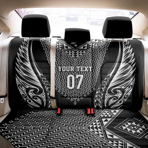 2025 Rugby Championship New Zealand Custom Back Car Seat Cover Poutama Motifs - Aussie Hoodie