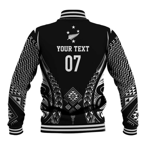 2025 Rugby Championship New Zealand Custom Baseball Jacket Poutama Motifs - Aussie Hoodie