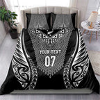 2025 Rugby Championship New Zealand Custom Bedding Set Poutama Motifs - Aussie Hoodie