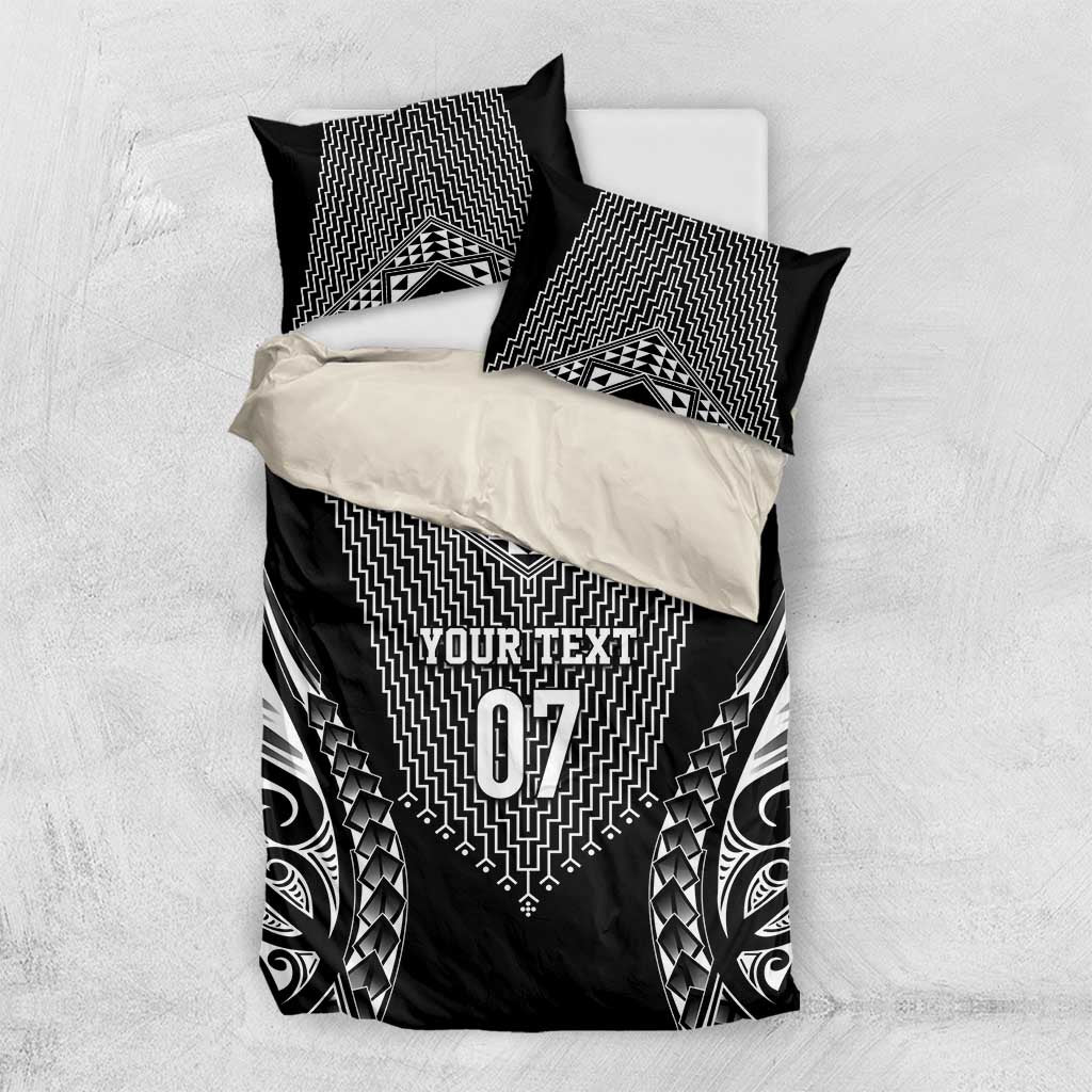 2025 Rugby Championship New Zealand Custom Bedding Set Poutama Motifs - Aussie Hoodie