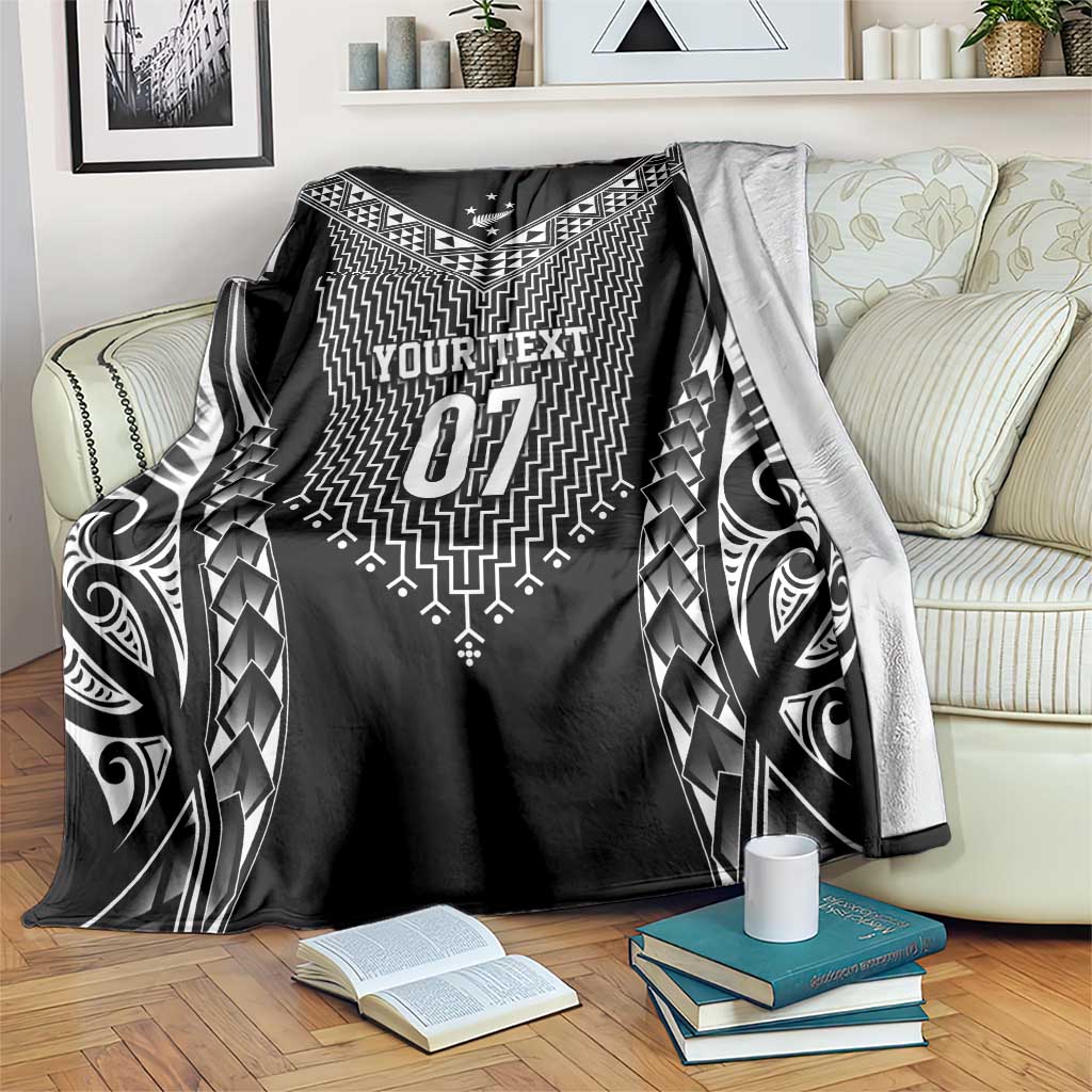2025 Rugby Championship New Zealand Custom Blanket Poutama Motifs - Aussie Hoodie