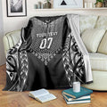 2025 Rugby Championship New Zealand Custom Blanket Poutama Motifs - Aussie Hoodie