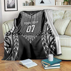 2025 Rugby Championship New Zealand Custom Blanket Poutama Motifs - Aussie Hoodie