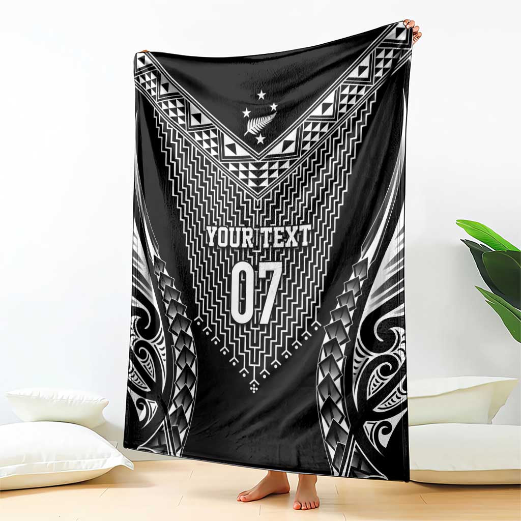 2025 Rugby Championship New Zealand Custom Blanket Poutama Motifs - Aussie Hoodie