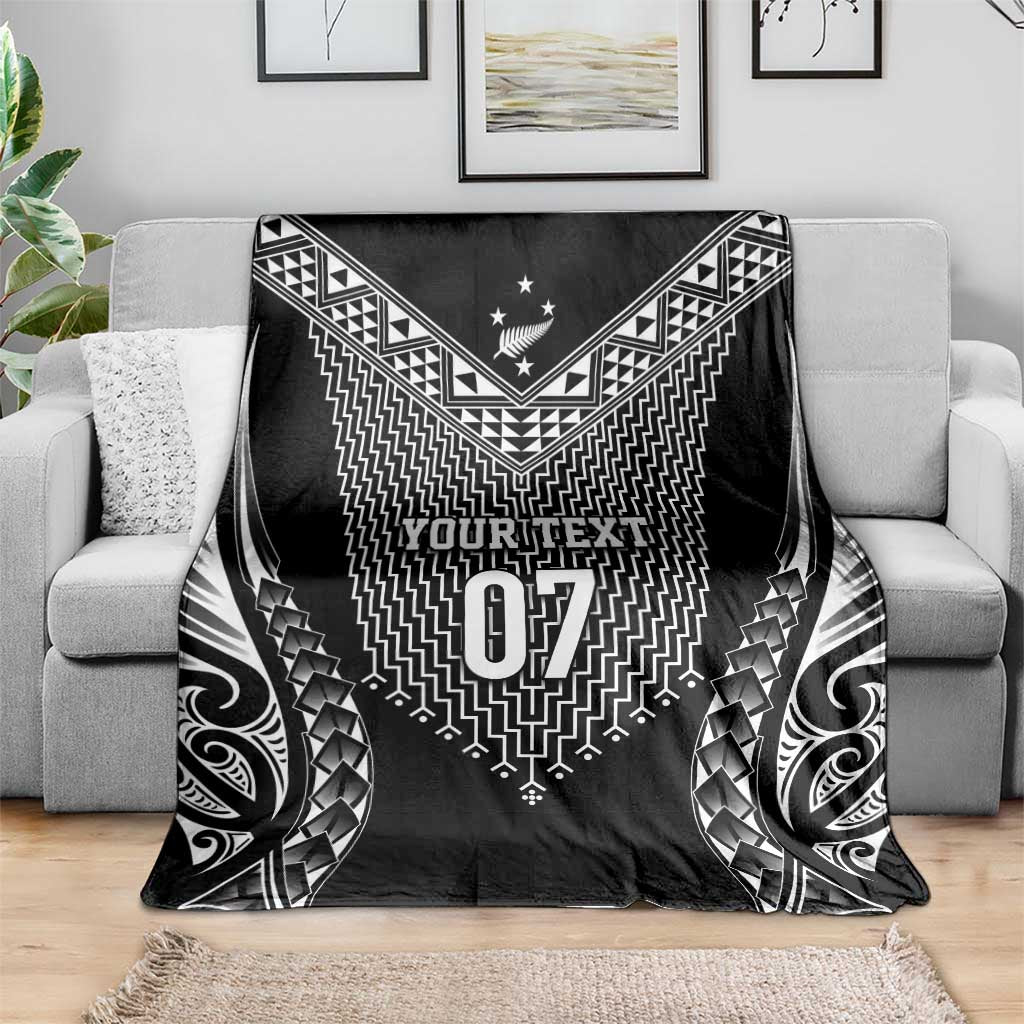 2025 Rugby Championship New Zealand Custom Blanket Poutama Motifs - Aussie Hoodie