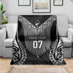 2025 Rugby Championship New Zealand Custom Blanket Poutama Motifs - Aussie Hoodie