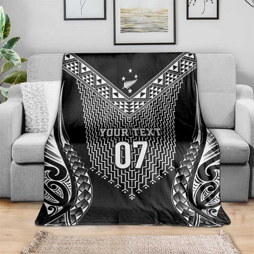 2025 Rugby Championship New Zealand Custom Blanket Poutama Motifs - Aussie Hoodie