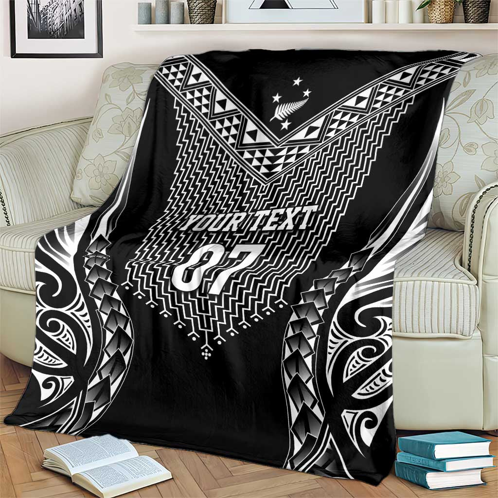 2025 Rugby Championship New Zealand Custom Blanket Poutama Motifs - Aussie Hoodie
