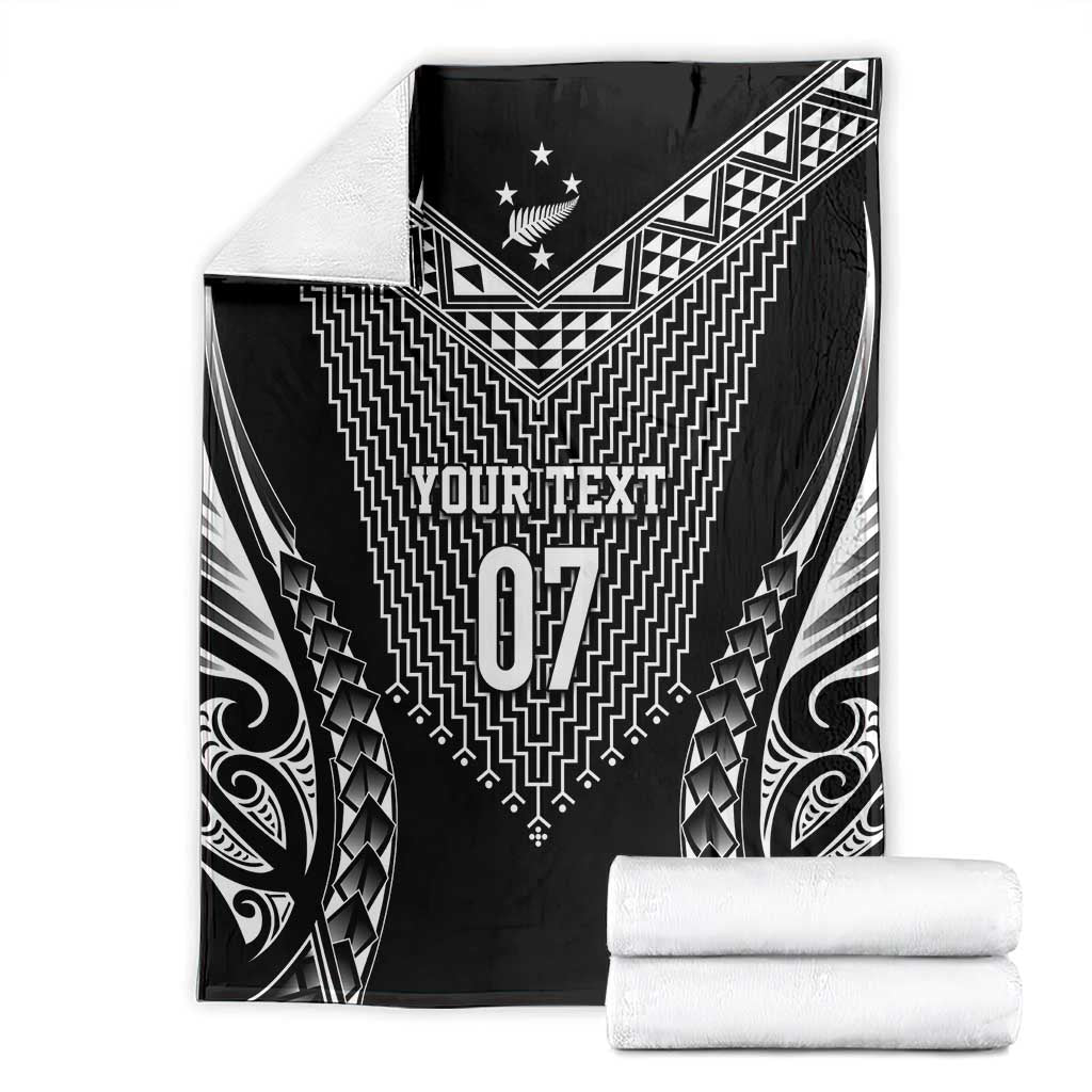2025 Rugby Championship New Zealand Custom Blanket Poutama Motifs - Aussie Hoodie