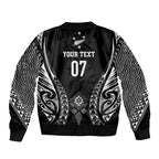 2025 Rugby Championship New Zealand Custom Bomber Jacket Poutama Motifs - Aussie Hoodie