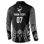 2025 Rugby Championship New Zealand Custom Button Sweatshirt Poutama Motifs - Aussie Hoodie