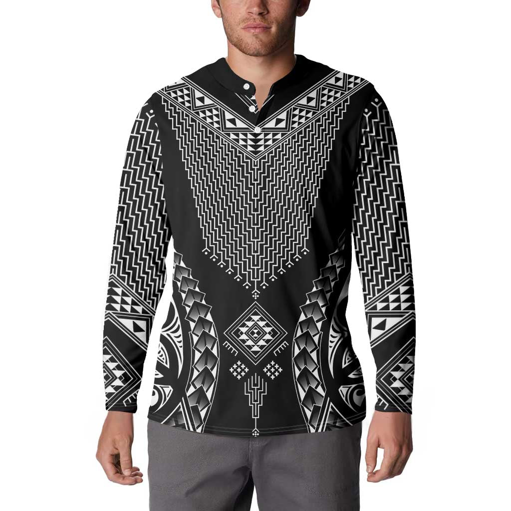 2025 Rugby Championship New Zealand Custom Button Sweatshirt Poutama Motifs - Aussie Hoodie