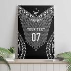 2025 Rugby Championship New Zealand Custom Canvas Wall Art Poutama Motifs - Aussie Hoodie