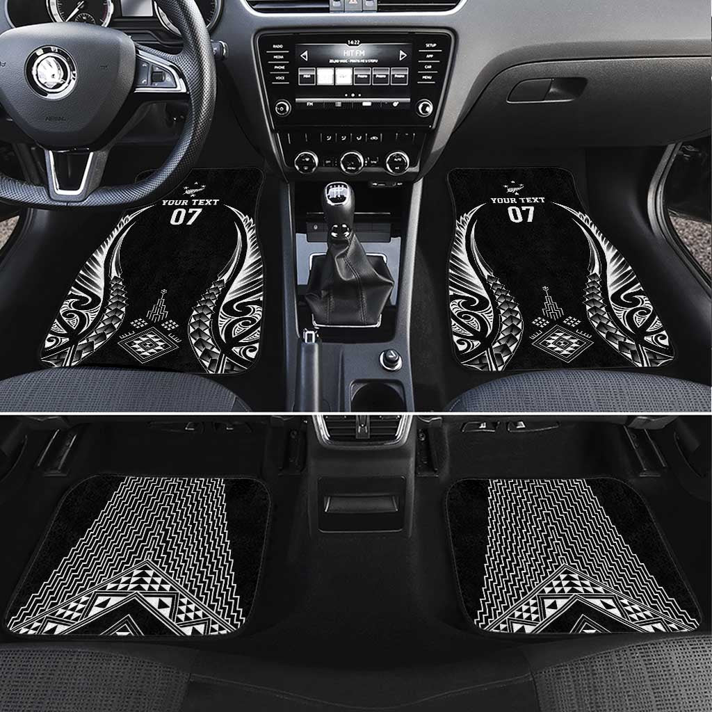 2025 Rugby Championship New Zealand Custom Car Mats Poutama Motifs - Aussie Hoodie