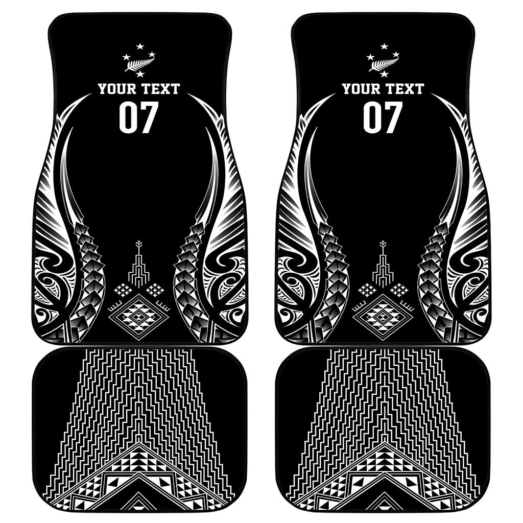 2025 Rugby Championship New Zealand Custom Car Mats Poutama Motifs - Aussie Hoodie