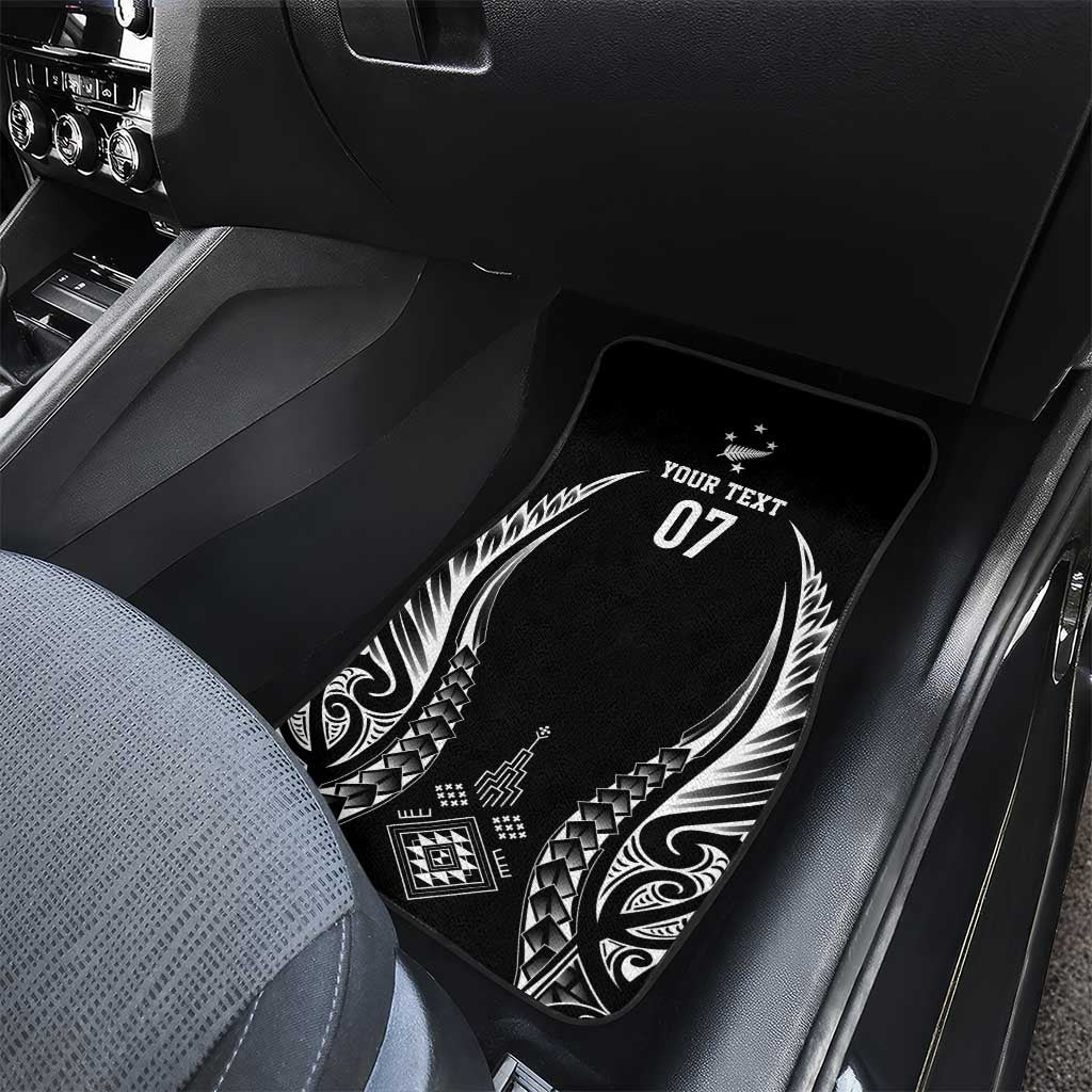 2025 Rugby Championship New Zealand Custom Car Mats Poutama Motifs - Aussie Hoodie