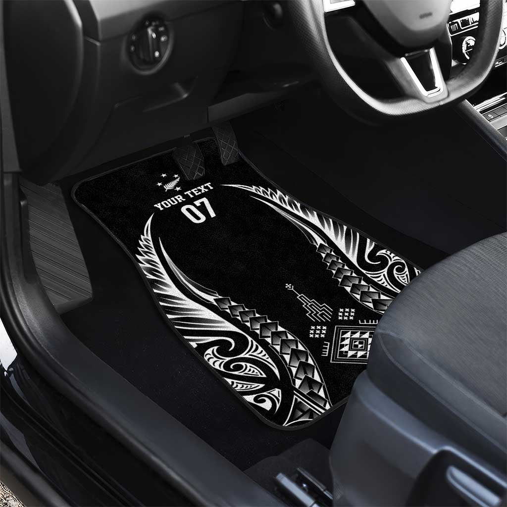 2025 Rugby Championship New Zealand Custom Car Mats Poutama Motifs - Aussie Hoodie