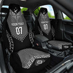 2025 Rugby Championship New Zealand Custom Car Seat Cover Poutama Motifs - Aussie Hoodie