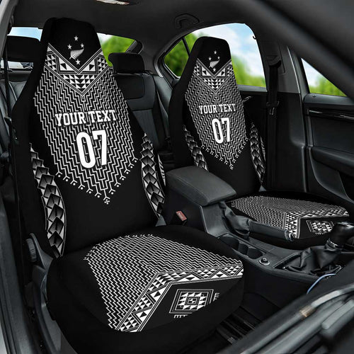 2025 Rugby Championship New Zealand Custom Car Seat Cover Poutama Motifs - Aussie Hoodie