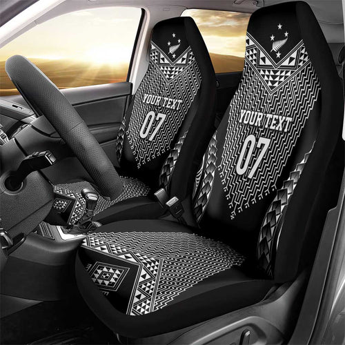2025 Rugby Championship New Zealand Custom Car Seat Cover Poutama Motifs - Aussie Hoodie