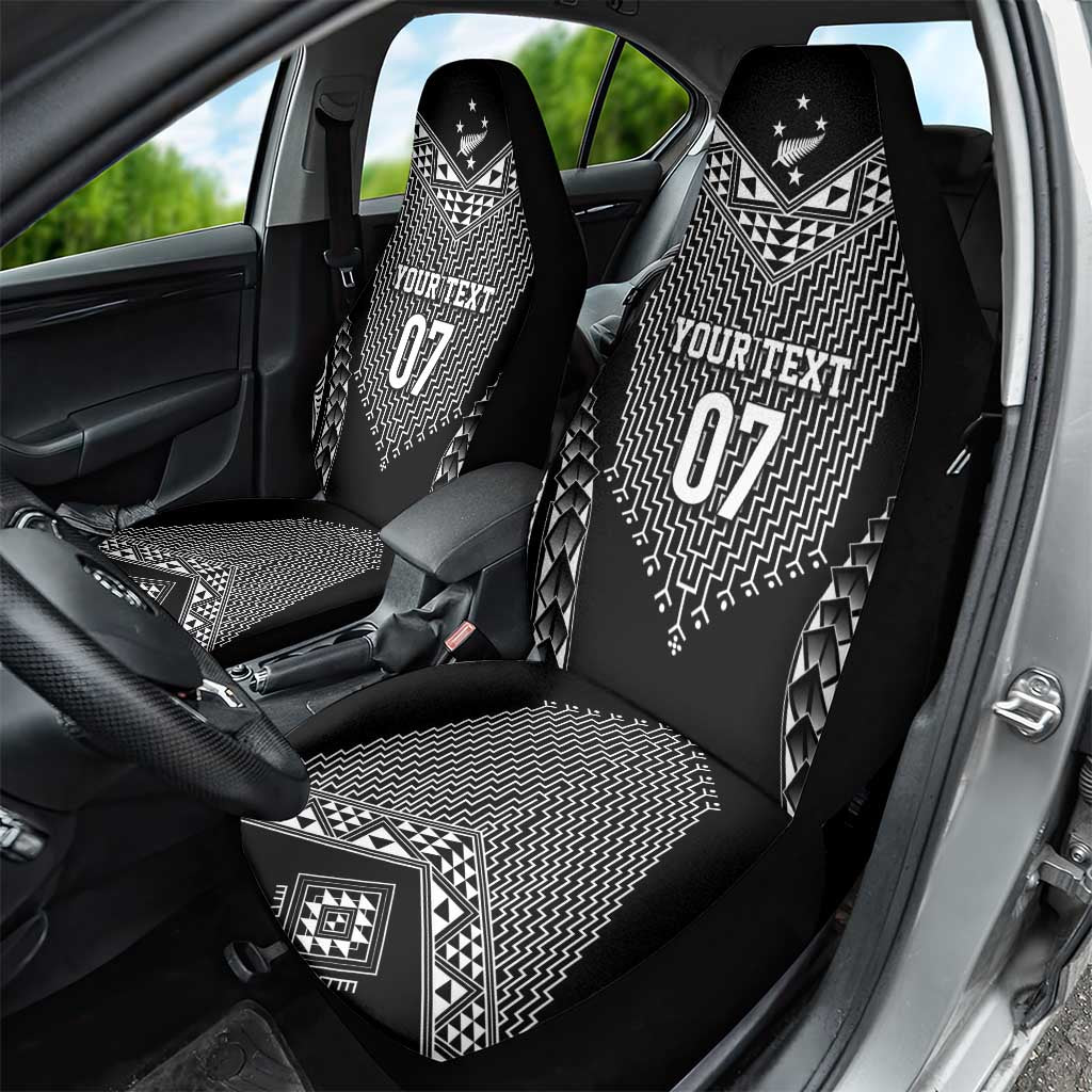 2025 Rugby Championship New Zealand Custom Car Seat Cover Poutama Motifs - Aussie Hoodie