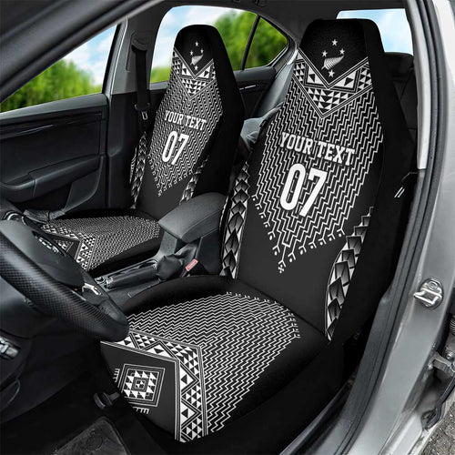 2025 Rugby Championship New Zealand Custom Car Seat Cover Poutama Motifs - Aussie Hoodie
