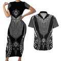 2025 Rugby Championship New Zealand Custom Couples Matching Short Sleeve Bodycon Dress and Hawaiian Shirt Poutama Motifs - Aussie Hoodie