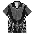 2025 Rugby Championship New Zealand Custom Family Matching Mermaid Dress and Hawaiian Shirt Poutama Motifs - Aussie Hoodie