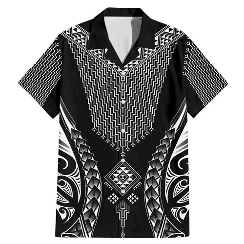2025 Rugby Championship New Zealand Custom Family Matching Mermaid Dress and Hawaiian Shirt Poutama Motifs - Aussie Hoodie