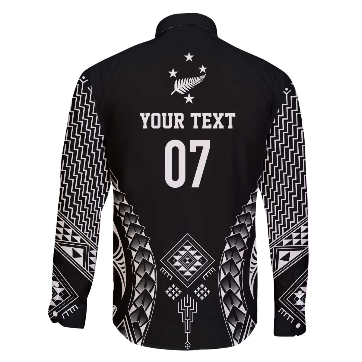 2025 Rugby Championship New Zealand Custom Family Matching Off The Shoulder Long Sleeve Dress and Hawaiian Shirt Poutama Motifs - Aussie Hoodie