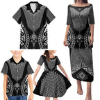 2025 Rugby Championship New Zealand Custom Family Matching Puletasi and Hawaiian Shirt Poutama Motifs - Aussie Hoodie