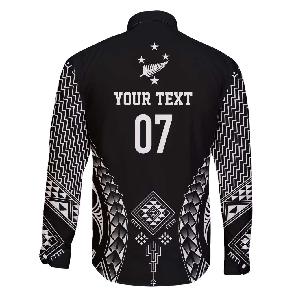 2025 Rugby Championship New Zealand Custom Family Matching Tank Maxi Dress and Hawaiian Shirt Poutama Motifs - Aussie Hoodie