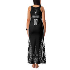 2025 Rugby Championship New Zealand Custom Family Matching Tank Maxi Dress and Hawaiian Shirt Poutama Motifs - Aussie Hoodie