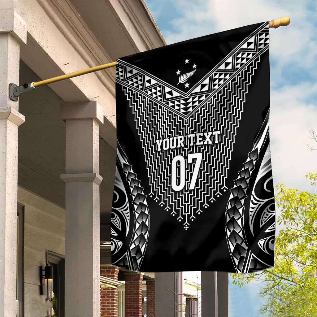 2025 Rugby Championship New Zealand Custom Garden Flag Poutama Motifs - Aussie Hoodie