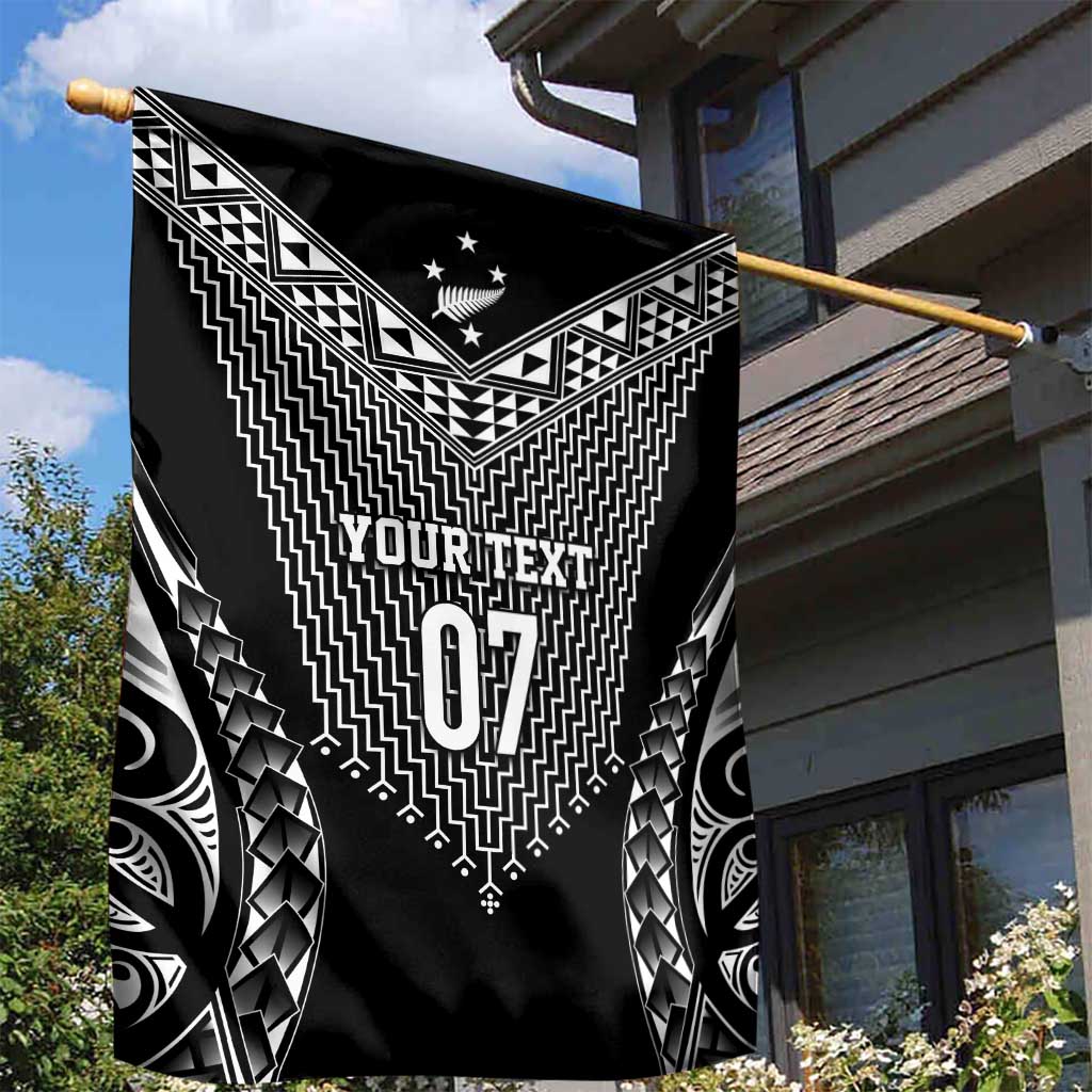 2025 Rugby Championship New Zealand Custom Garden Flag Poutama Motifs - Aussie Hoodie