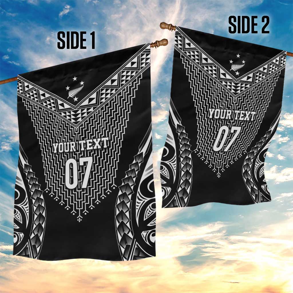 2025 Rugby Championship New Zealand Custom Garden Flag Poutama Motifs - Aussie Hoodie