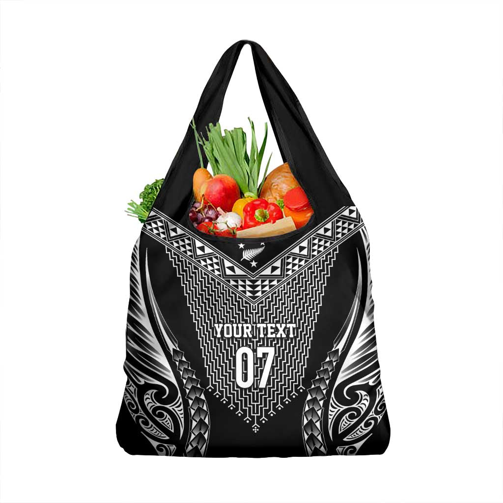 2025 Rugby Championship New Zealand Custom Grocery Bag Poutama Motifs - Aussie Hoodie