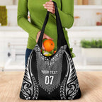 2025 Rugby Championship New Zealand Custom Grocery Bag Poutama Motifs - Aussie Hoodie
