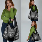 2025 Rugby Championship New Zealand Custom Grocery Bag Poutama Motifs - Aussie Hoodie