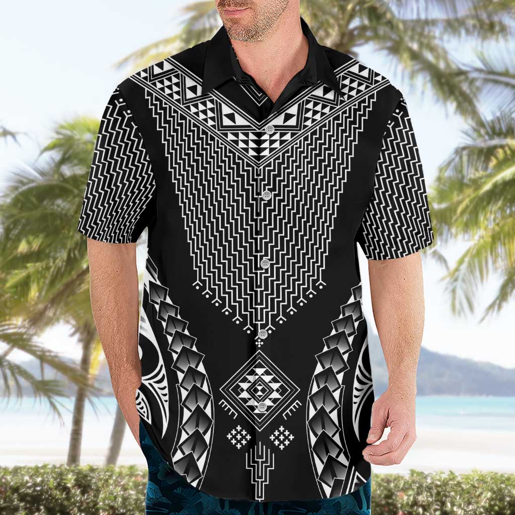 2025 Rugby Championship New Zealand Custom Hawaiian Shirt Poutama Motifs - Aussie Hoodie