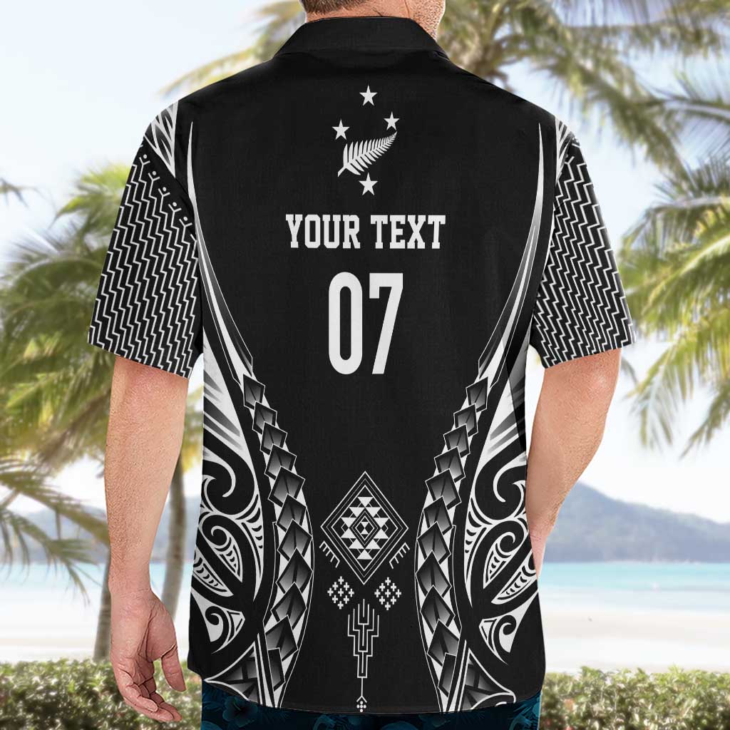 2025 Rugby Championship New Zealand Custom Hawaiian Shirt Poutama Motifs - Aussie Hoodie