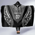 2025 Rugby Championship New Zealand Custom Hooded Blanket Poutama Motifs - Aussie Hoodie
