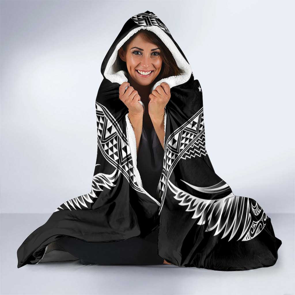 2025 Rugby Championship New Zealand Custom Hooded Blanket Poutama Motifs - Aussie Hoodie