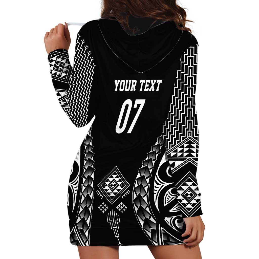 2025 Rugby Championship New Zealand Custom Hoodie Dress Poutama Motifs - Aussie Hoodie