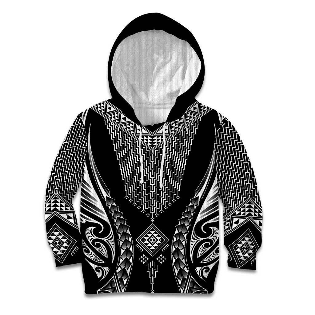 2025 Rugby Championship New Zealand Custom Kid Hoodie Poutama Motifs - Aussie Hoodie