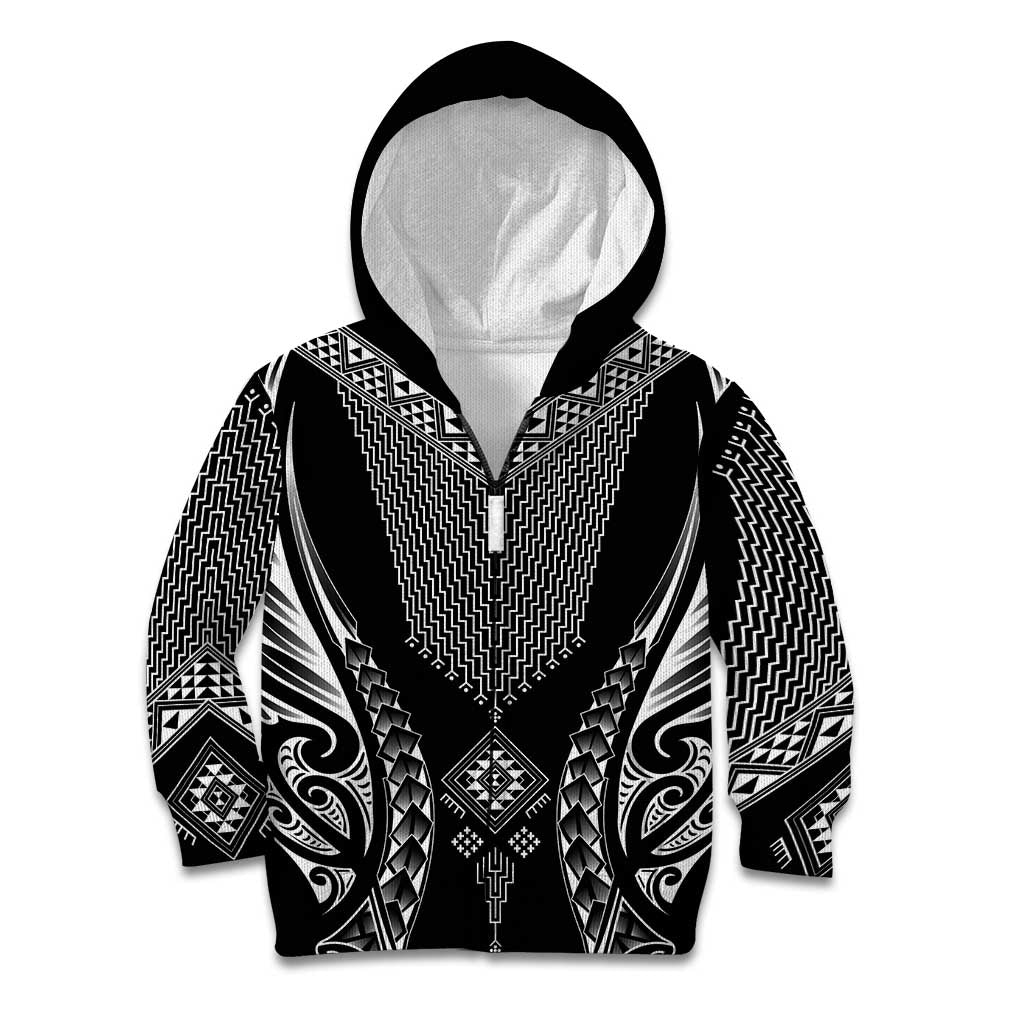 2025 Rugby Championship New Zealand Custom Kid Hoodie Poutama Motifs - Aussie Hoodie