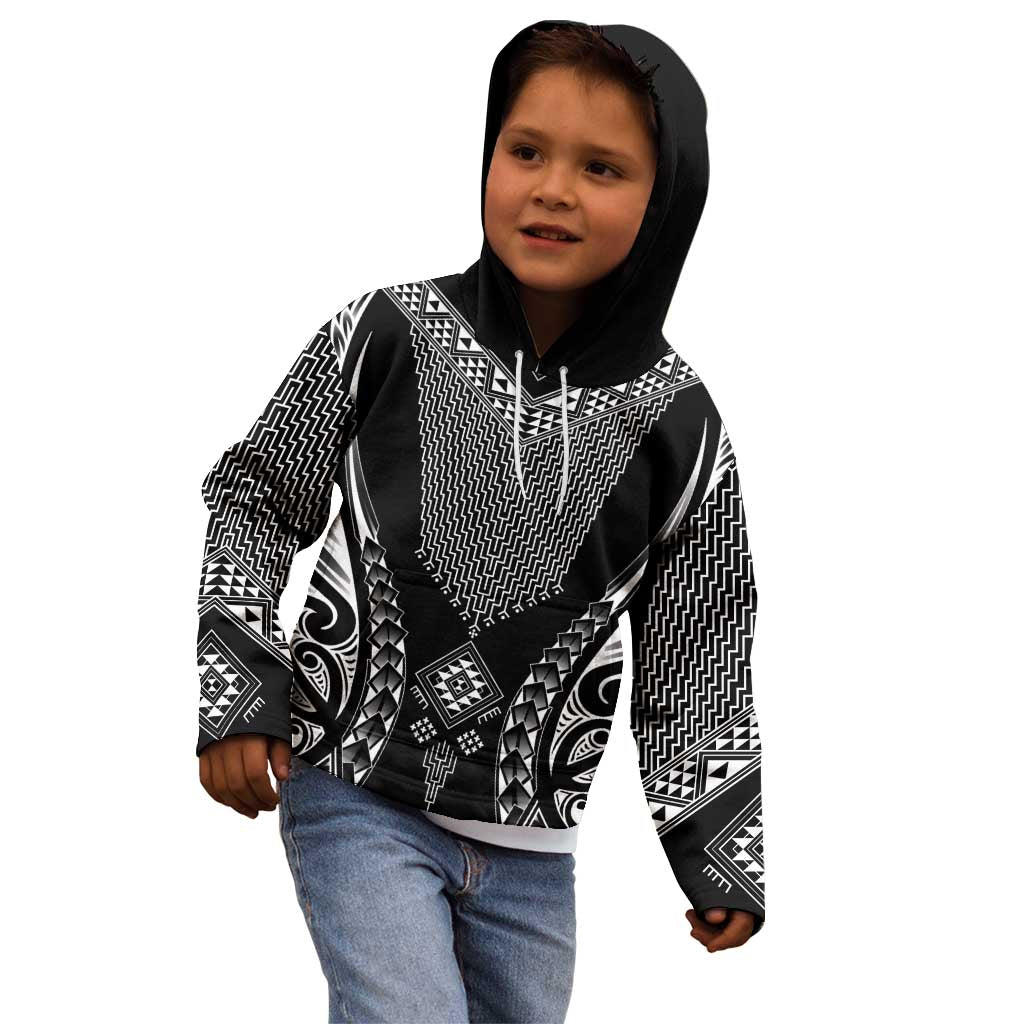 2025 Rugby Championship New Zealand Custom Kid Hoodie Poutama Motifs - Aussie Hoodie