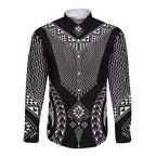 2025 Rugby Championship New Zealand Custom Long Sleeve Button Shirt Poutama Motifs - Aussie Hoodie