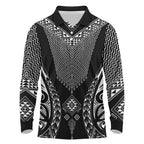 2025 Rugby Championship New Zealand Custom Long Sleeve Polo Shirt Poutama Motifs - Aussie Hoodie