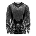 2025 Rugby Championship New Zealand Custom Long Sleeve Shirt Poutama Motifs - Aussie Hoodie